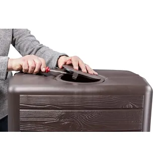 4rain Slim Wandtank 350 l darkwood