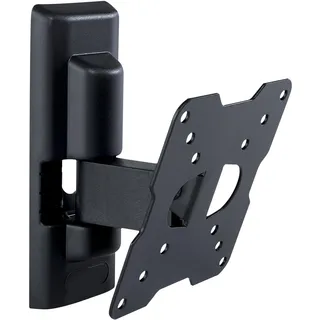 Meliconi FLATSTYLE FTR100, Neigbare TV-Wandhalterung, Flachbildschirmhalterung von 14" bis 25", VESA-Halterung 50-75-100, Tragfähigkeit: 20 Kg, Made in Italy, Schwarz