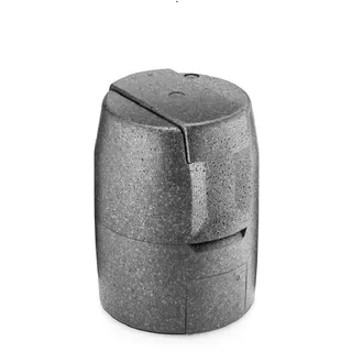 Thermohauser Thermobox Bierfass, schwarz, 5 Liter, Kunststoff EPP, 22 x 31.5 cm