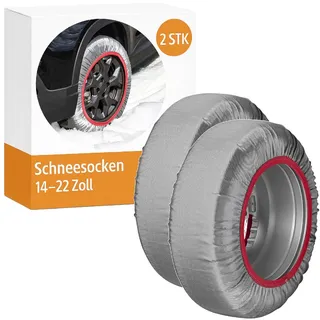 PRO PLUS Schneesocken Auto – CWS90 – für Autoreifen – Schnelle Installation – 2er-Set