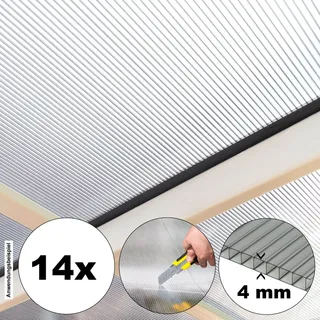 Home Deluxe Hohlkammerstegplatten Polycarbonat Doppelstegplatten VARUS