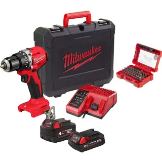 Milwaukee M18BLPDRC-422C inkl. 1 x 4,0 Ah + 1 x 2,0 Ah + Bitbox