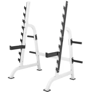 Gorilla Sports Squat Rack weiß