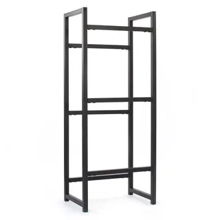 toboli Getränkekistenregal für 3 Kästen, Kistenregal aus Stahl, 47 x 31 x 116 cm, 20kg pro Ebene