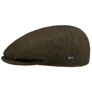 Lipodo Flat Cap (1-St) Schirmmütze mit Schirm, Made in Italy grün 56 cm