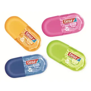 Tesa 59816 6 m Blau, Grün, Orange Pink, 1 Stück Band-Korrektur , Farblich sortiert