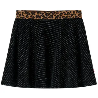 vidaXL Kinderrock mit Bund in Leopardenmuster Schwarz 116