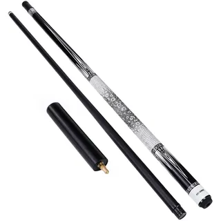 JFBLSD 57 Zoll Langer Billardqueue, Zweiteiliger Billardqueue (Spitze: 10,5 mm/11,5 mm/12,5 mm erhältlich), Billardqueues für Erwachsene, Snookerqueue(B,10.5mm)