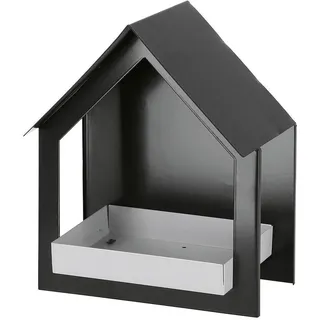 Esschert Design Vogelfutter Haus aus Metall zur Wandmontage