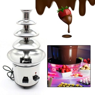 4Tier Rotating Chocolate Fountain Schokoladenfondues Temperaturregler