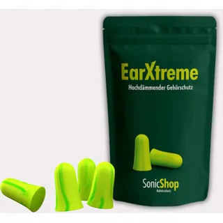 SonicShop EarXtreme Gehörschutz Ohrstöpsel | extreme Lärmdämmung bis 35 dB | weiches SoftTouch-Material | hygienisch & porenfrei | 10 Paar | wiederverwendbar, Komfort-Passform