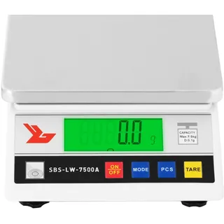 Steinberg Systems Präzisionswaage Digitalwaage Laborwaage LCD 7500 g / 0,1 g