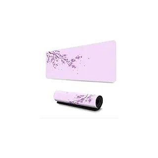 Surwin Gaming Mauspad Groß Multifunktionales Office Mousepad, Mauspad mit Motiv, Laptop Schreibunterlage, Mauspads für Kabellose Maus Computerbüro (Helles Violett,400x900mm)