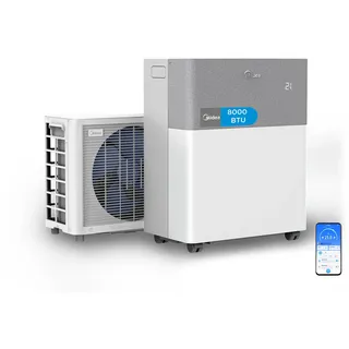 MIDEA® Porta Split Cool Mobile Split-Klimaanlage ohne Installation 2,35KW A++