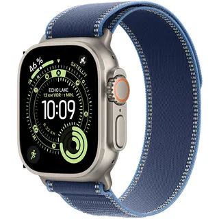 GPS + Cellular 49 mm Titangehäuse Natur Trail Loop Blau/Hellblau S/M