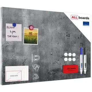 ALLboards Magnettafel 90,0 x 60,0 cm Betonmauer