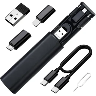 JiangZShangM USB Adapter Kit 6 in 1 Multi USB Auf C Adapter Set mit Datenkabel, Multi USB C Adapter Kit Für Smartphone Tablet Laptop, TYP C Auf Multi USB Adapter Konvertern Für Verschiedene Geräte