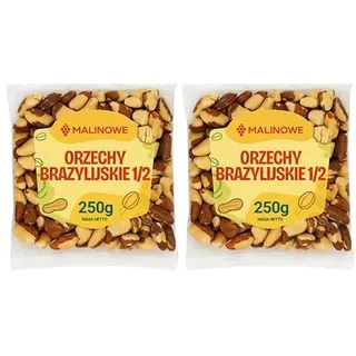Malinowe halbe Paranüsse natürlich Paranusskerne Premiumqualität 2x250g