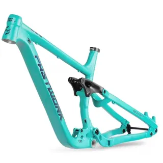 HIMALO Vollgefederter Rahmen 27.5er/29er Enduro Mountainbike Rahmen 15.5''/17''/18'' Boost Fahrrad Rahmen 12x148mm Steckachse Federweg 150mm Scheibenbremse Rahmen Für Trail/Downhill/AM/DH(Blauw,18'')