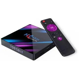 Android TV Box SMART 4GB RAM 4K Wi-Fi mit Fernbedienung - Lila/Schwarz