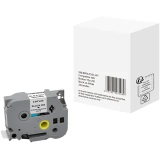Brother Schriftband wie Brother TZe-251 24mmx8m schwarz auf weiß