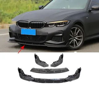 WEYEZE 3 STK Frontlippe Spoiler Frontspoiler für BMW 3 G20 G21 G28 2019-2022 M Sport 330i 340i 320i 320d 340d Auto FrontstoßStange Splitter Lippenspoiler Bodykit-SchutzzubehöR