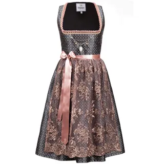 Edelnice Midi Dirndl grau 36