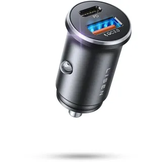 LISEN 54W Zigarettenanzünder USB C, PD&QC3.0 Auto Ladegerät KFZ, 12V USB Adapter Auto Zigarettenanzünder Steckdose für iPhone 17 Pro Max Air, Galaxy S25 Ultra, Xiaomi 15 und mehr