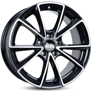 mam wheels A5 8,0 x 19 5 x 112 ET30 MB66,6 Schwarz Poliert
