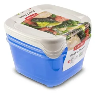 Curver Fresh & Freeze 3er Set Gefrierdosen 1,2L Tiefkühldosen Mikrowelle