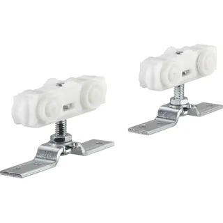 GEZE Doppelrollenwagen Schiebetür weiß Rollan 40 NT