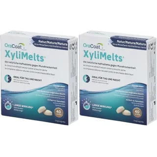 Xylimelts Hafttabletten ohne Minze OraCoat 2x 2x40 St Tabletten