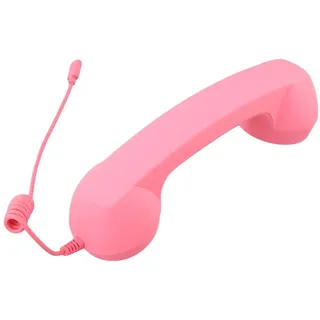 Whychstore Retro-Telefon-Mobilteil, kabelgebundener Typ-C-Empfänger mit HD-Lautsprecher für iPhone und Tablets, ergonomischer ABS-Festnetzgriff, 23 cm