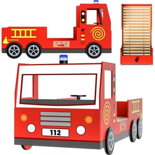 CASARIA Kinder Feuerwehrbett Noah 200x90 cm