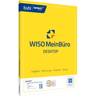 WISO MeinBüro Desktop (365 Tage) - Rechnungen schreiben, Buchhaltung erledigen, Auftragsabwicklung und viel mehr, Standardverpackung