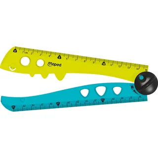 Maped Lineal Croc Croc 15,0 / 30,0 cm, grün-türkis
