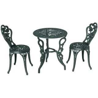 Outsunny Bistroset 3-tlg. Antik Grün