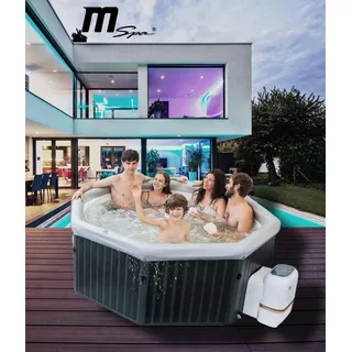 MSPA Whirlpool Frame Tuscany NEU + APP-Steuerung XXL 6 Pers. Outdoor Pool 193x193cm