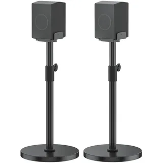 Lautsprecherständer Paar für Samsung HW Rear Speaker, für Q995H/Q995GD/Q995GF/Q930F/Q990D/Q990F, Höhenverstellbar 29"–37,5", Clamping Dual Side Fit 5"–11" Samsung Rücklautsprecher, Belastbar bis 30Lbs