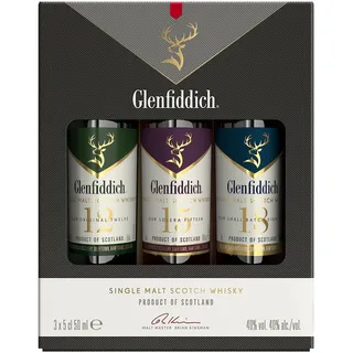 Glenfiddich 40% vol 0,15 l Geschenkset