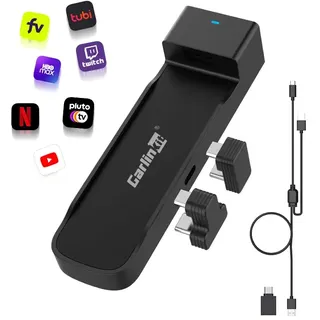 Carlinkit HDMI Adapter für Auto mit CarPlay - HD Konverter für Fire TV Stick, Videoübertragung in Bewegung, Plug & Play, kompatibel mit CarPlay-Kabel und Fire TV Stick Geräten