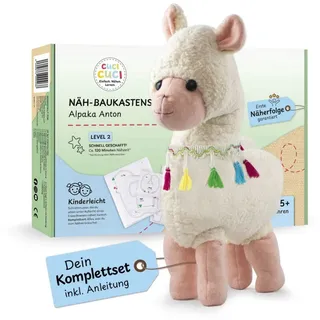 cucicuci einfach.nähen.lernen. cuci cuci Näh-Baukastenset Motiv: Alpaka Anton, erste Näherfolge für Kinder, Komplettset mit allem, was Du zum Nähen brauchst
