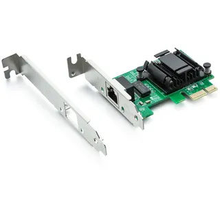 10Gtek 1G Gigabit Desktop PCI-e Netzwerkadapter (NIC) mit Intel 82574L Chip | 10/100/1000Mbps Ethernet Network Card | Single Copper RJ45 Port | PCI-e X1 | Compare to Intel EXPI9301CT / EXPI9301CTBLK