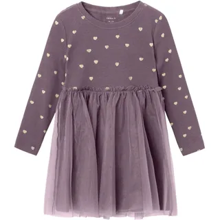 NAME IT Mädchen Nmfnadja Dress Noos Kleid, Arctic Dusk, 110 EU