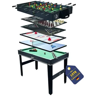 Best Sporting Tischkicker Kinder 10 in 1 PANTHER - Multi Kickertisch Kinder mit 10 Spielen: Billard, Tischtennis, Airhockey, Shuffleboard...