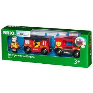 BRIO Feuerwehr-Leiterfahrzeug mit Licht und Sound (33811)