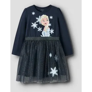 NAME IT Tüllkleid NMFOSIMI FROZEN LS TULLE DRESS WDI blau 92 EU