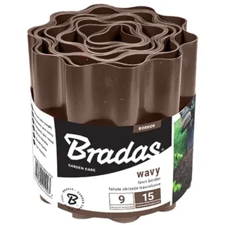 Bradas Rasenkante Beeteinfassung 9 m x 20 cm braun