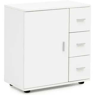 FineBuy FB52416 Badschrank 60 x 65,5 x 33 cm Weiß