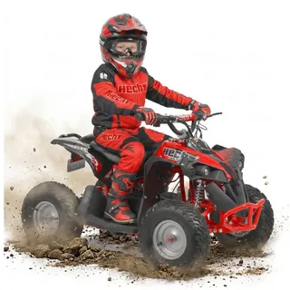 Hecht Elektro-Kinderquad Mini Kinder Quad 1060W 36V bis 35 km/h, Belastbarkeit 70 kg, LED-Frontscheinwerfer, 3 Gänge rot